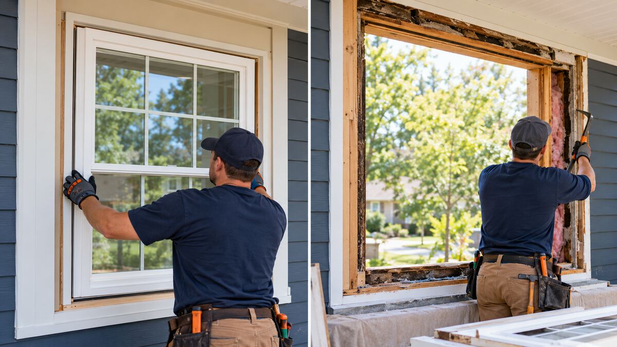 Insert and full-frame window installation comparison